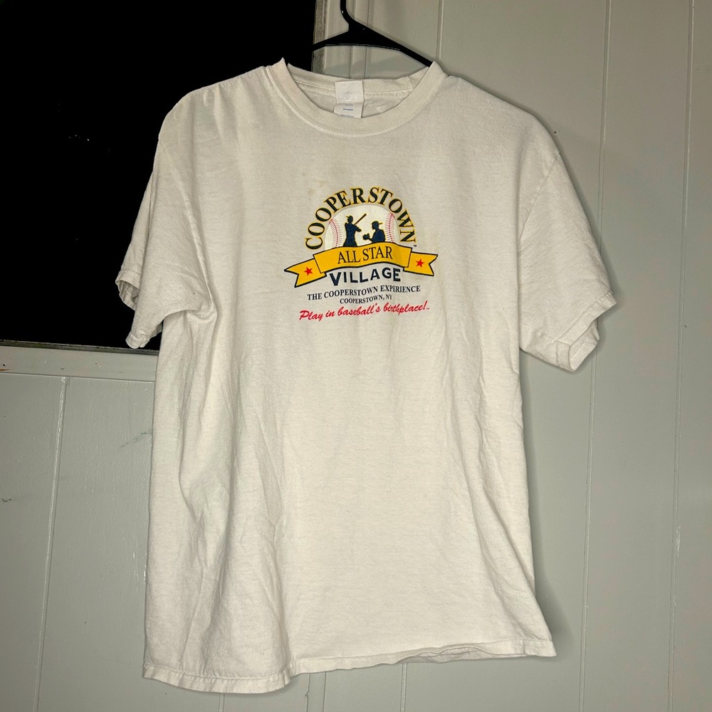 Vintage Cooperstown All Star Village White Tee